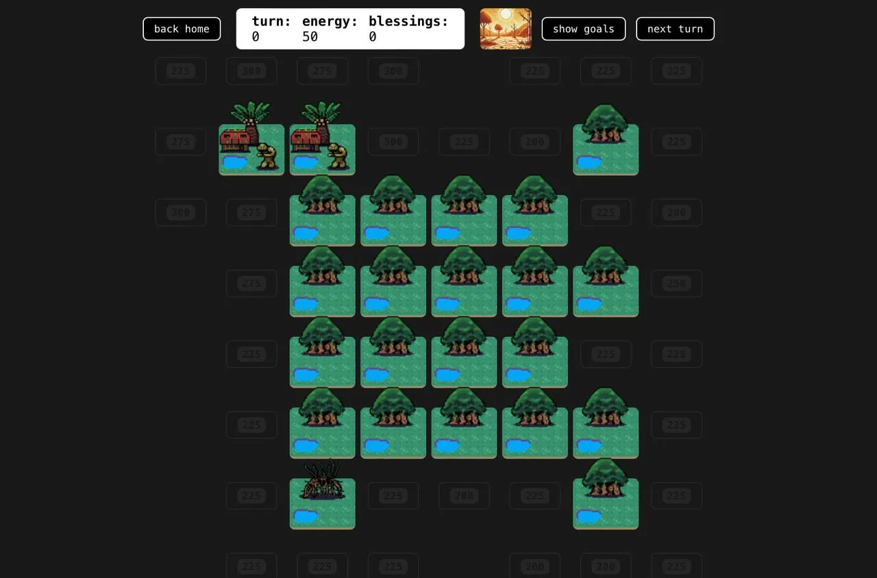 The art in the game, with outline